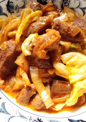 焼き肉のタレで簡単☆ハラミキャベツ☆-レシピのメイン写真