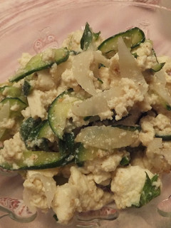 豆腐とキュウリと大根と大葉のごまあえ-レシピのメイン写真