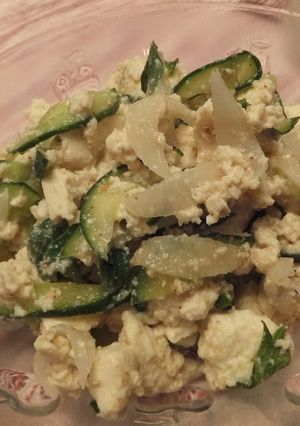 豆腐とキュウリと大根と大葉のごまあえ-レシピのメイン写真