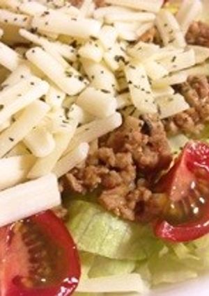 肉味噌活用!簡単タコライス-レシピのメイン写真