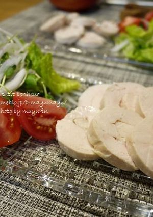 塩麹で鶏ハム-レシピのメイン写真