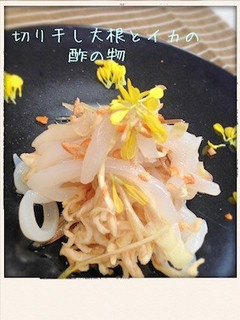 切り干し大根とイカの酢の物-レシピのメイン写真