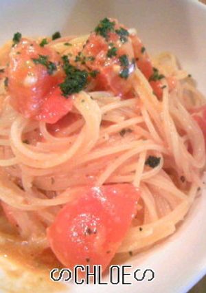 生トマトととろけるチーズのスパゲティ-レシピのメイン写真