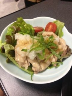 蒸し鶏のおろしがけ-レシピのメイン写真
