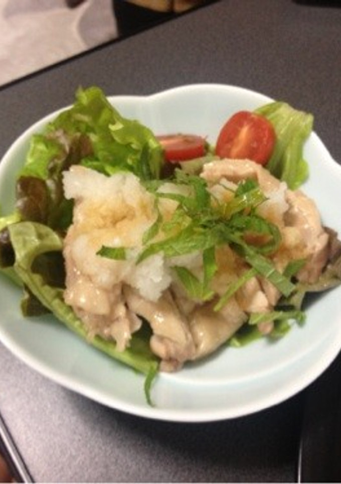 蒸し鶏のおろしがけ-レシピのメイン写真
