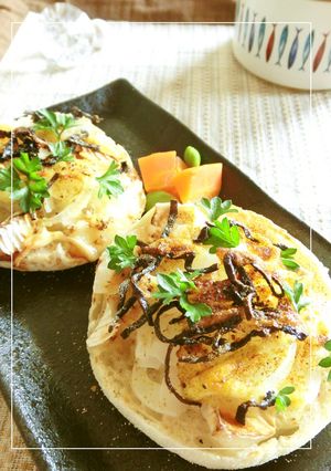 玉葱×カマンベール　塩昆布カレートースト-レシピのメイン写真