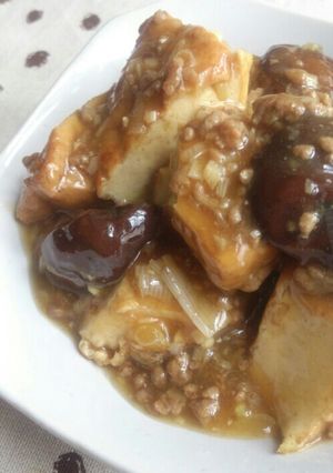 厚揚げとしいたけそぼろ煮-レシピのメイン写真