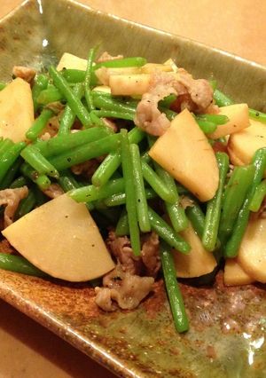 おすすめ☆かたは、タケノコ、豚肉の炒め物-レシピのメイン写真