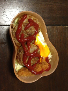 冷凍ハンバーグの簡単ロコモコ-レシピのメイン写真