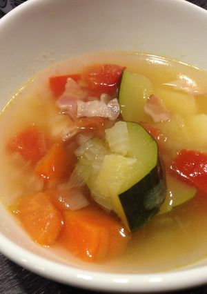 …しながら簡単に!残り野菜のスープ-レシピのメイン写真