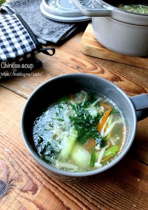 青梗菜の中華スープ-レシピのメイン写真