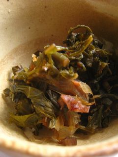 簡単ふきの葉の梅肉炒め-レシピのメイン写真