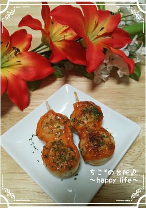お弁当に♪クルクル竹輪のオーロラチーズ焼-レシピのメイン写真