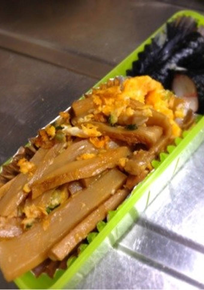激ウマ！メンマと卵の麺つゆ炒め-レシピのメイン写真