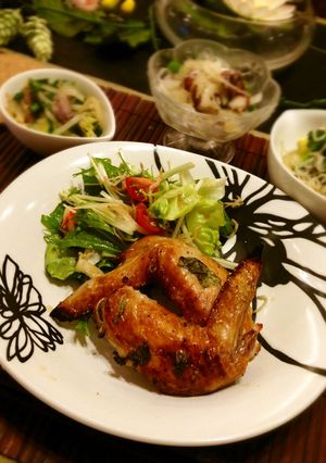 お手軽ジューシー手羽先のレモンバジル風味-レシピのメイン写真