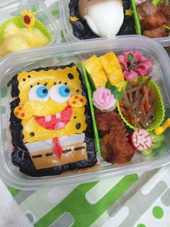 ☆キャラ弁☆スポンジボブ-レシピのメイン写真