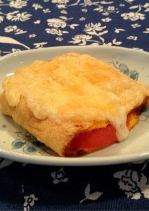 油揚げトマトピザ-レシピのメイン写真
