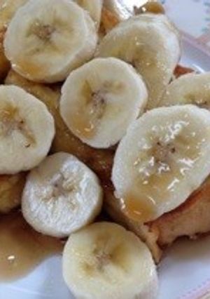 ホットメープルバナナフレンチトースト-レシピのメイン写真