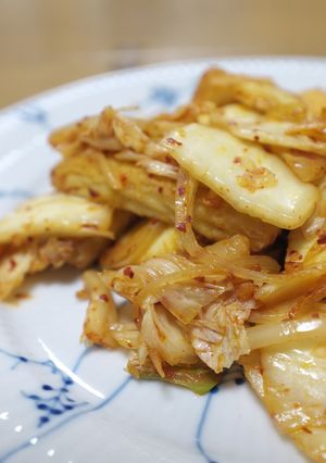 減塩ゆるベジ★厚揚げとキムチの炒め物-レシピのメイン写真