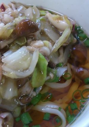 野菜たっぷり！あんかけうどんだワン-レシピのメイン写真