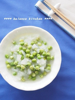 甘〜い✿新玉ねぎとグリーンピースの塩麹煮-レシピのメイン写真