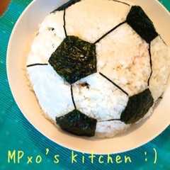 รูปของ W杯応援サッカーボールちらし寿司★