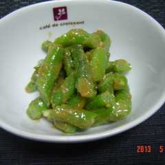 รูปของ インゲンのゴマ味噌和え