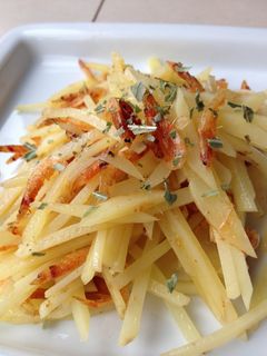 じゃがいもと桜海老のペペロンチーノ-レシピのメイン写真
