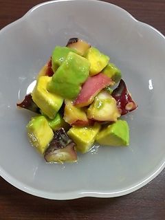 これも美味!アボカド&たこワサビ♥-レシピのメイン写真