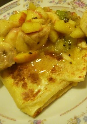 米粉ラップのクレープシュゼット風-レシピのメイン写真