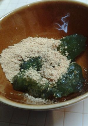 riikﾝ宅の抹茶(青汁)わらびもち♪-レシピのメイン写真