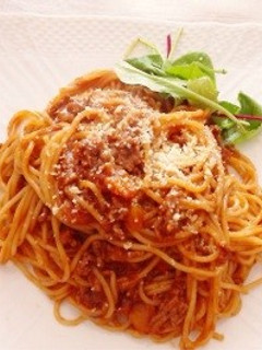 濃厚!ミートソースパスタ-レシピのメイン写真