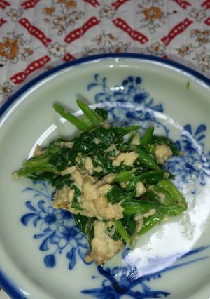 栄養満点！ほうれん草の鮭缶あえ-レシピのメイン写真