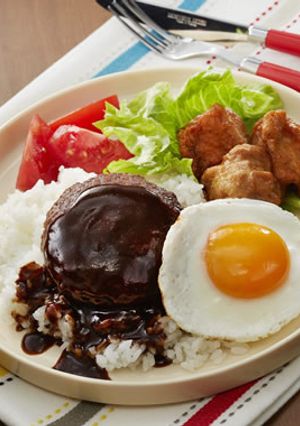 ロコモコ丼-レシピのメイン写真