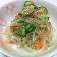 らっきょう酢で簡単酢物ゴマ油風味