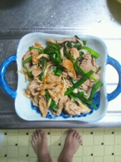 5月28日晩飯 【豚肉の辛味噌炒め】-レシピのメイン写真