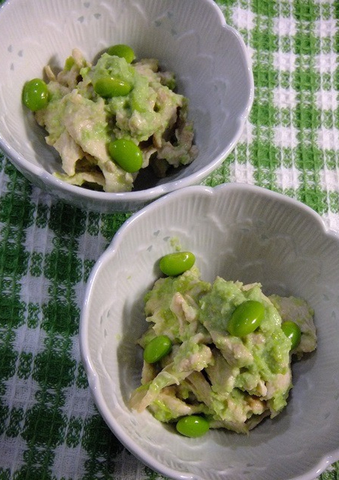 ムネ肉の枝豆和え-レシピのメイン写真