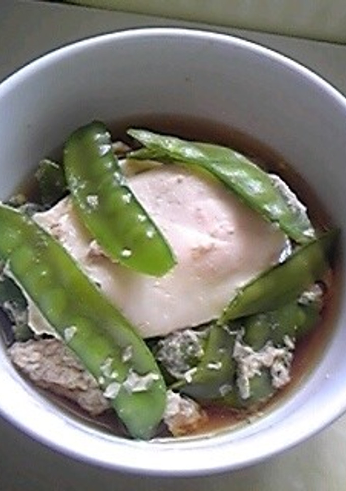 さやえんどうと玉子の煮物？-レシピのメイン写真
