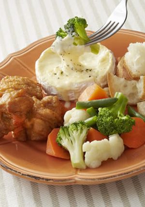 温野菜チーズフォンデュ-レシピのメイン写真