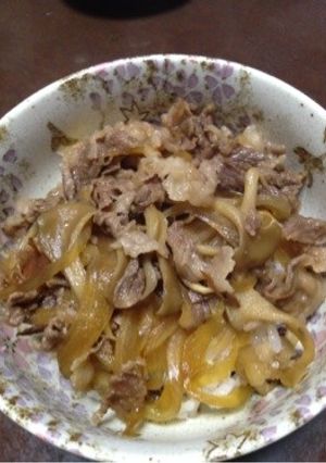 舞茸入り牛丼-レシピのメイン写真