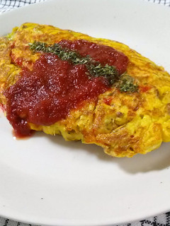 オムレツ**野菜&ひき肉入り-レシピのメイン写真