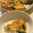 ジャガイモとほうれん草のオムレツ