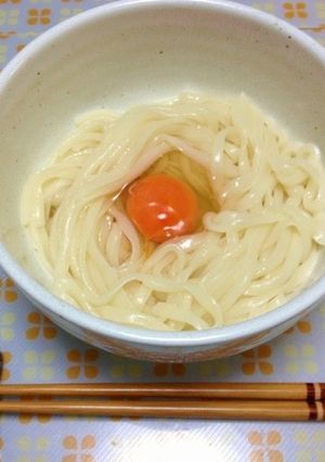 簡単即席旨いTKU!(卵かけうどん)-レシピのメイン写真