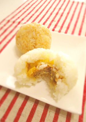 ガツンと！焼肉焼売入りおにぎり-レシピのメイン写真