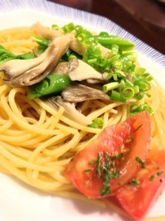 【夏野菜】スナップエンドウの和風パスタ-レシピのメイン写真