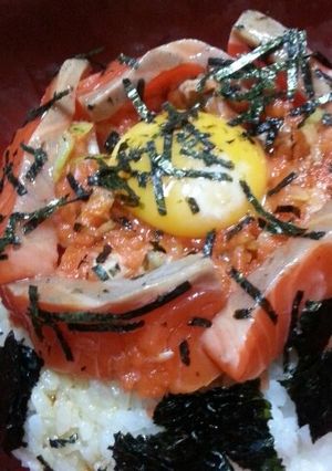 ＊サーモンのたたき丼＊-レシピのメイン写真