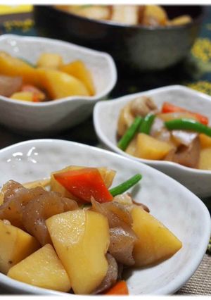 早ッ！フライパンでホルモンの肉じゃが-レシピのメイン写真