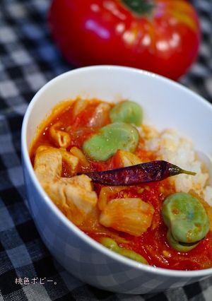 甘みアップ♪【野菜＆鶏肉入トマトスウプ】-レシピのメイン写真