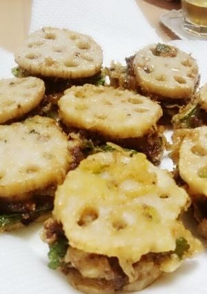 れんこんとしそのはさみ揚げ☆-レシピのメイン写真