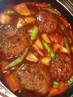 煮込みハンバーグ-レシピのメイン写真